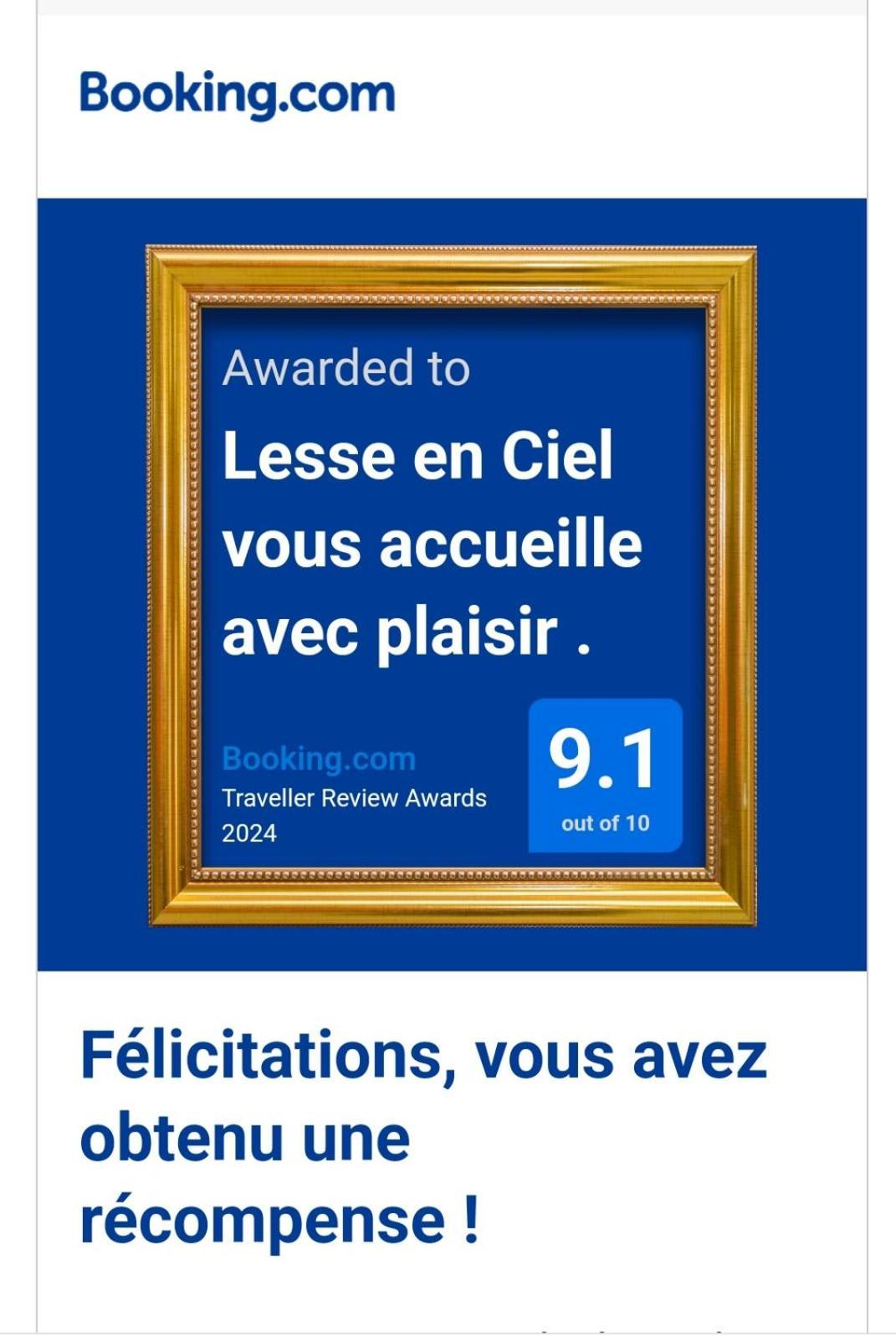 Lesse En Ciel Vous Accueille Avec Plaisir . Villa Houyet Exteriör bild
